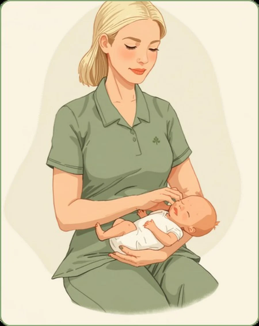 Illustrazione di due mani che sostengono un neonato con delicatezza