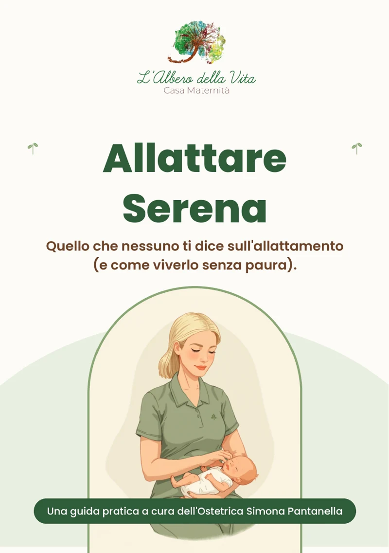 La copertina della guida Allattare Serena